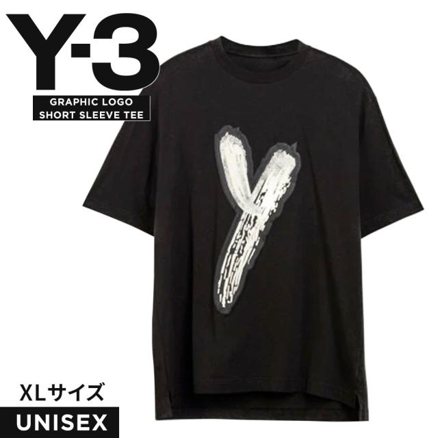 ワイスリー y-3 tシャツ メンズ GRAPHIC LOGO SHORT SLEEVE TEE HY1271 半袖 ティーシャツ カットソー クルーネック ロゴ ワンポイント ストリート カジュアル スポーツ カジュアル 春 夏 秋 黒 ブラック ロゴシャツ ヨウジヤマモト Y-3 アディダス adidas