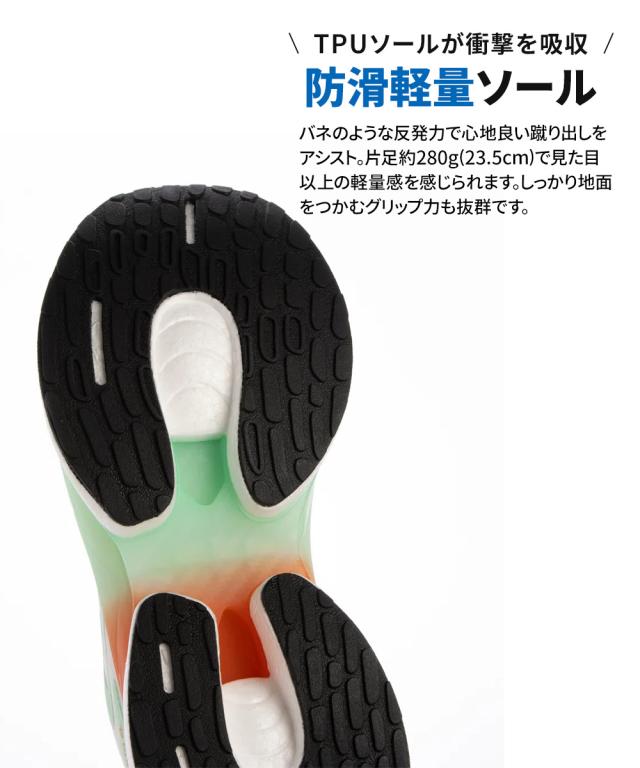 ファイテン スニーカー レディース リカバリー リラックス シューズ 靴 ウォーキングシューズ 歩きやすい 疲れにくい メタックス 高機能 通気性 軽量 軽い メッシュ ゴム紐 ランニング スポーツ 黒 ブラック ブルー オレンジ phiten PHL-010_7
