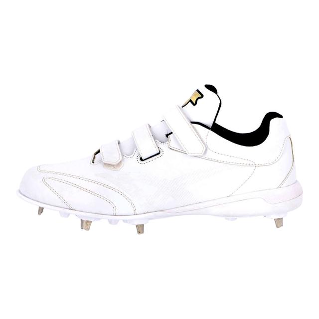 SSK 野球 スパイク 白 金具 野球スパイク マジックテープ ベルト 高校野球対応 中学生 高校生 大人 硬式 軟式 ローカット ホワイト エスエスケイ グローロードTT-VW3 ssf3010