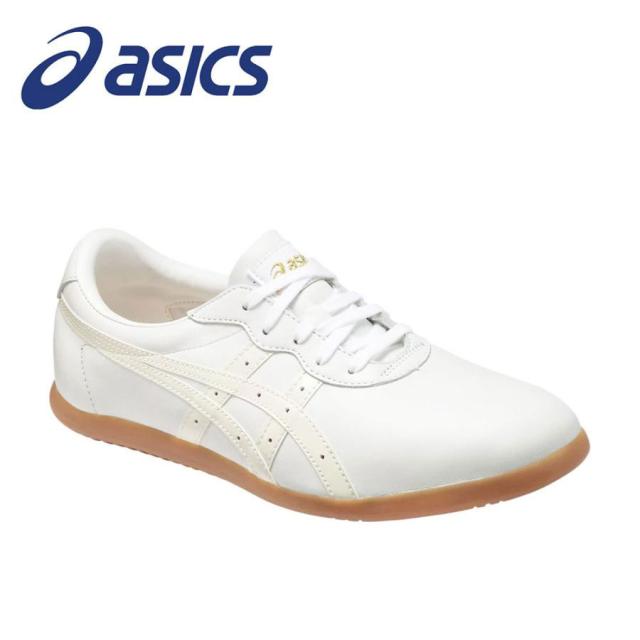 アシックス 太極拳 シューズ ウーシュー WU TOW013 武術 トレーニング 拳法 スポーツシューズ 室内 フラット ジム ローカット ユニセックス メンズ レディース ウィメンズ 運動靴 スポーツブランド 天然皮革 紐 男性 女性 白 ホワイト 黒 ブラック イエロー 黄色 asics