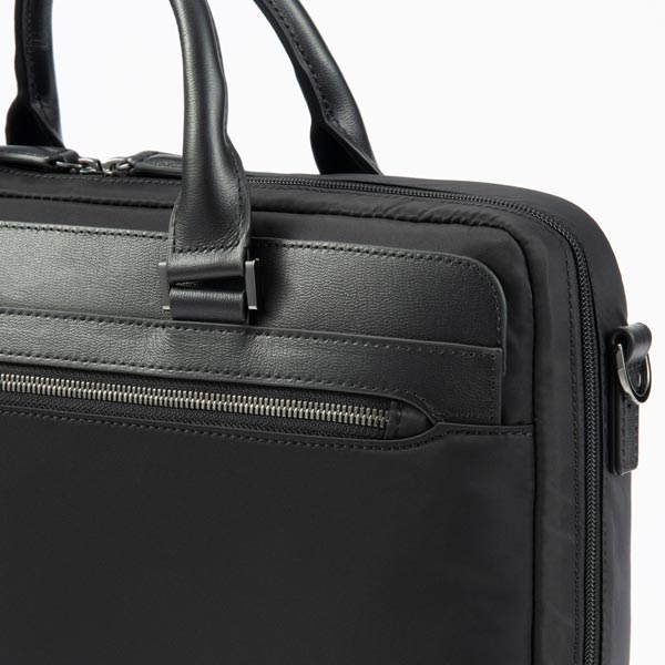 ace. ヴァシリアス ブリーフケース (17L) マチ拡張 B4収納 14インチPC対応 ナイロン製 牛革パーツ 上品 ビジネス エースジーン 17752_9
