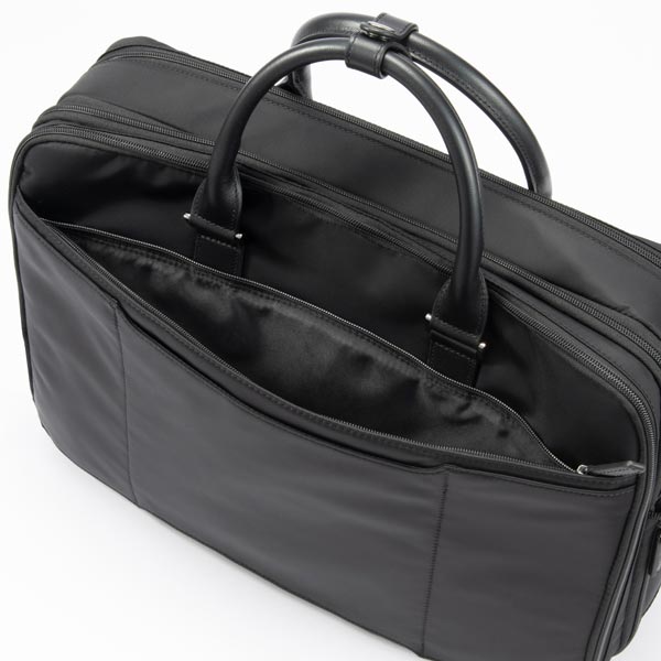 ace. ヴァシリアス ブリーフケース (17L) マチ拡張 B4収納 14インチPC対応 ナイロン製 牛革パーツ 上品 ビジネス エースジーン 17752_6
