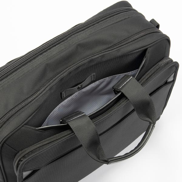 ace. EVL-4.0 3WAYブリーフケース (21L) マチ拡張 B4収納 15.6インチPC対応 2気室 撥水 ビジネスバッグ 通勤 出張 エースジーン 68309_10