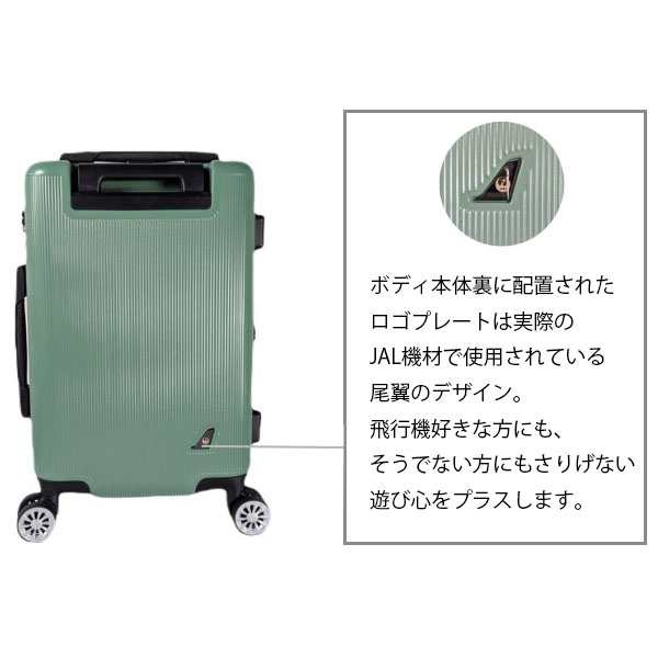 JAL ジャル 鶴丸ロゴ 拡張タイプ (約37L〜43L) ファスナータイプ