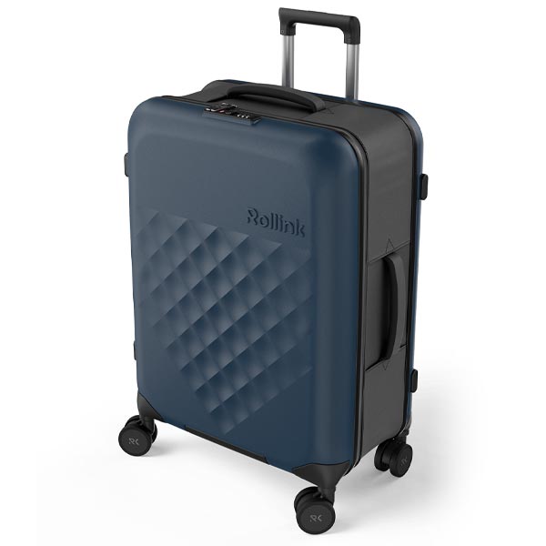 Rollink FLEX 360° SPINNER スーツケース (77L) 4輪 折りたたみキャリーバッグ 省スペース収納 軽量 防水 手荷物預け入れサイズ 5〜7泊用 ローリンク 折りたたみスーツケース_7