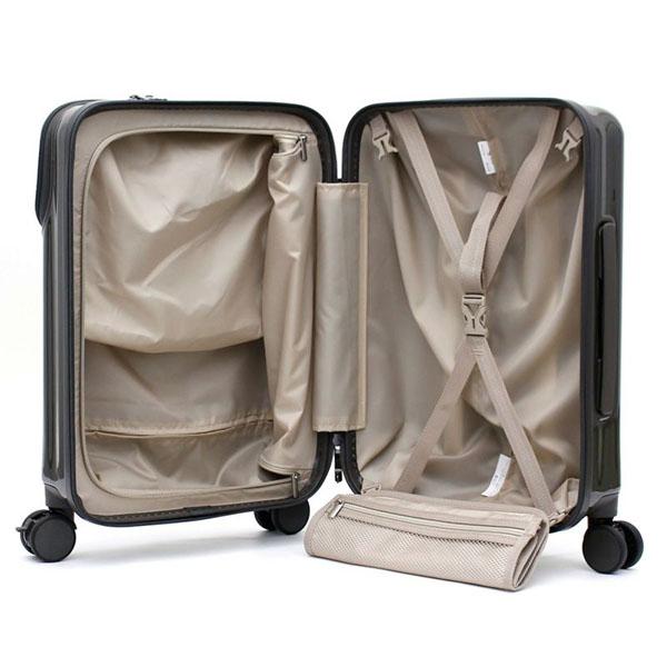 siffler HAPITAS PLUS シフレ ハピタスプラス 60L Mサイズ 3~5泊用 ストッパー搭載 ドリンクホルダー付き フック付き ファスナータイプ スーツケース トップオープン仕様 HPL2302-M_13
