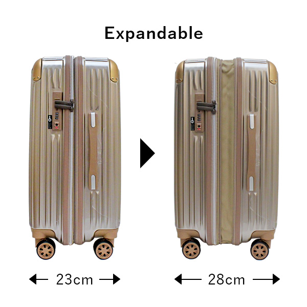 シフレ siffler トライデント TRI2035K-49 (35〜40L) 機内持ち込み可能 ファスナータイプ 1〜3泊用 スーツケース_9