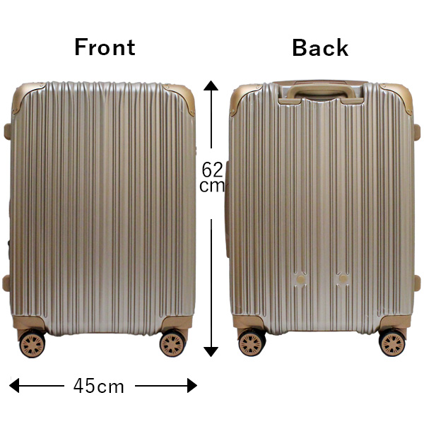 シフレ siffler トライデント TRI2035K-56 (62〜68L) ファスナータイプ 3〜5泊用 スーツケース_2