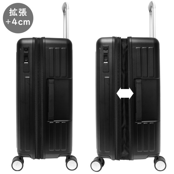 Earth Trace アーストレース ST/EXP キャリーM (68L/79L) マチ拡張 ストッパー搭載 ファスナータイプ スーツケース 5〜7泊用 手荷物預け入れサイズ TTC LET002_3