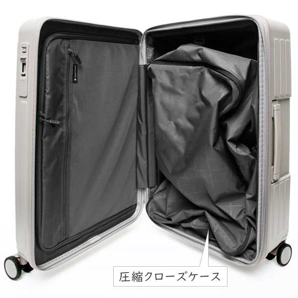Earth Trace アーストレース ST/EXP キャリーM (68L/79L) マチ拡張 ストッパー搭載 ファスナータイプ スーツケース 5〜7泊用 手荷物預け入れサイズ TTC LET002_7