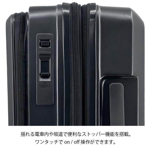 Grand＋ グランプラス フロントオープンキャリー 40L〜46L スーツケース 機内持ち込み可能 拡張機能 キャスターストッパー Sサイズ 2202 ファスナー 1〜3泊用 エキスパンダブル キャリーケース ビジネス トラベル 小型_5