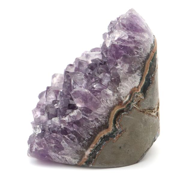 アメジスト クラスター 側面磨き AAA ドゥルーザ 紫水晶 置き物 原石 327g ウルグアイ産 天然石 1点物 2月 誕生石 天然石 amethyst 爆買 クリスマス_2