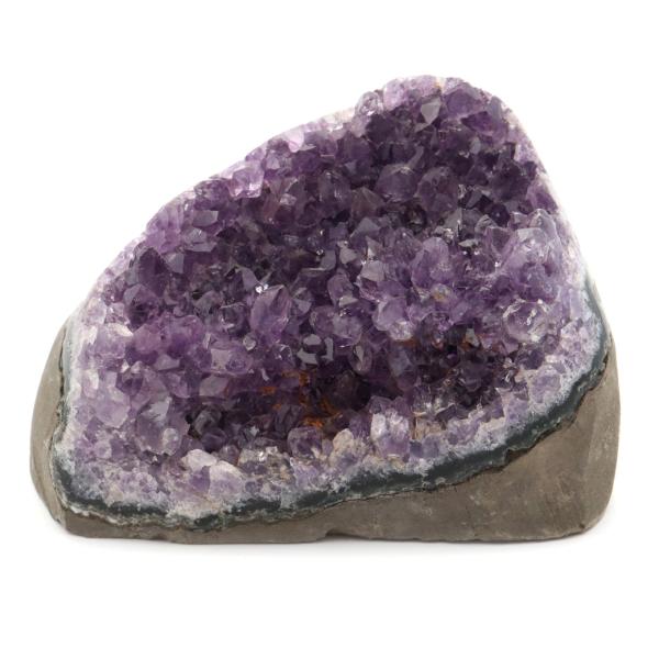 アメジスト クラスター 側面磨き AAA ドゥルーザ 紫水晶 置き物 原石 359g ウルグアイ産 天然石 1点物 2月 誕生石 天然石 amethyst 爆買 クリスマス