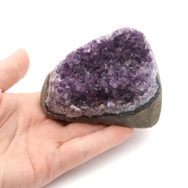 アメジスト クラスター 側面磨き AAA ドゥルーザ 紫水晶 置き物 原石 359g ウルグアイ産 天然石 1点物 2月 誕生石 天然石 amethyst 爆買 クリスマス_5