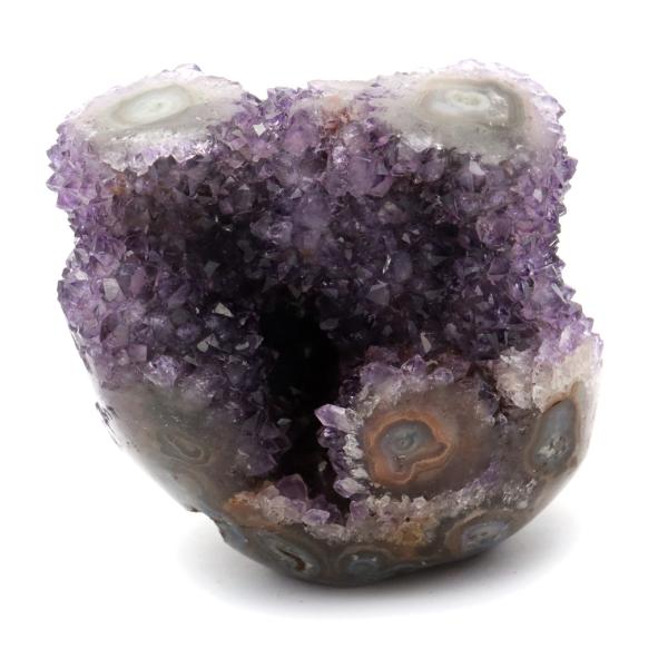 カクタス アメジスト スピリットクォーツ AAA フラワー スタラクタイト 紫水晶 置き物 原石 385g ウルグアイ産 天然石 1点物 2月 誕生石 天然石 amethyst 爆買