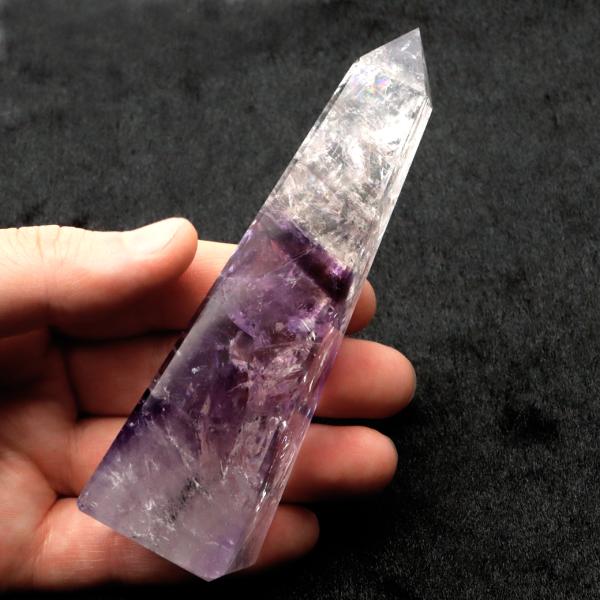アメジスト ファントム オベリスク ポイント ブラジル バイーア州産 原石 149g 天然石 1点物 パワーストーン amethyst 紫水晶 2月 誕生石 爆買 クリスマス