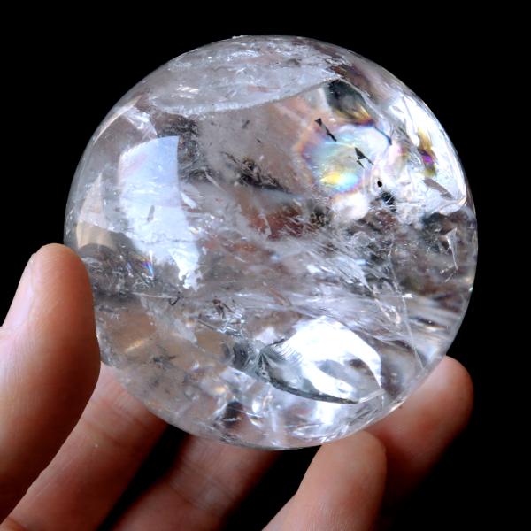 レア　AAAグレード　レムリアンシード　水晶　卵　egg スタンド付き　虹 レムリアンシード 水晶 丸玉 台座付き 直径66mm 1点もの AAAAA 虹入り