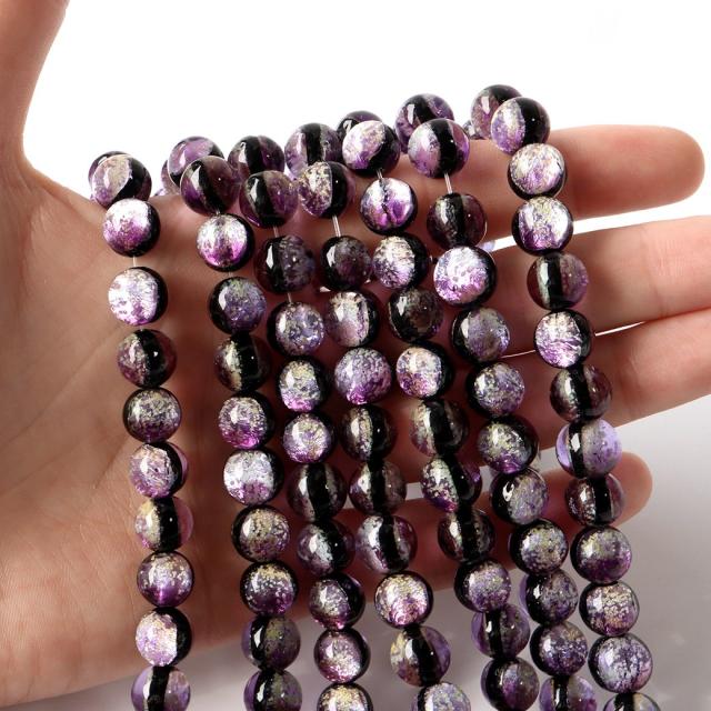 蓄光 暗闇で光る マリンパープル ホタルガラス 10mm 一連 ビーズ売り 40粒 沖縄 お土産 クリックポスト送料無料の通販はau Pay マーケット Gold Stone