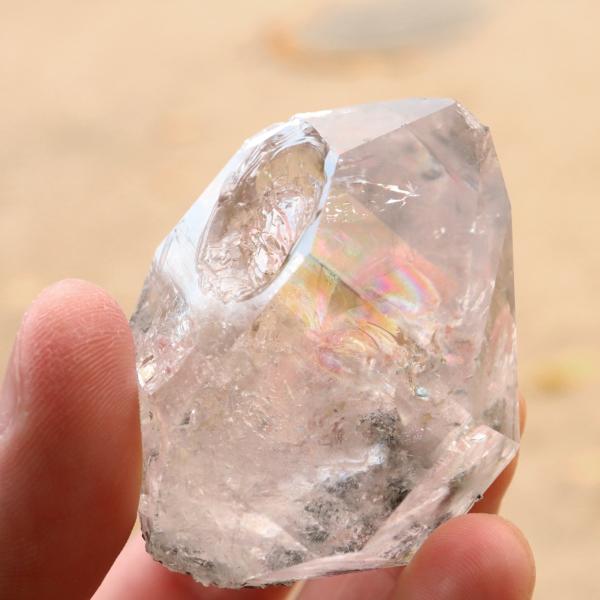 ハーキマーダイヤモンド ハーキマー水晶 75g 大粒 原石 アメリカ
