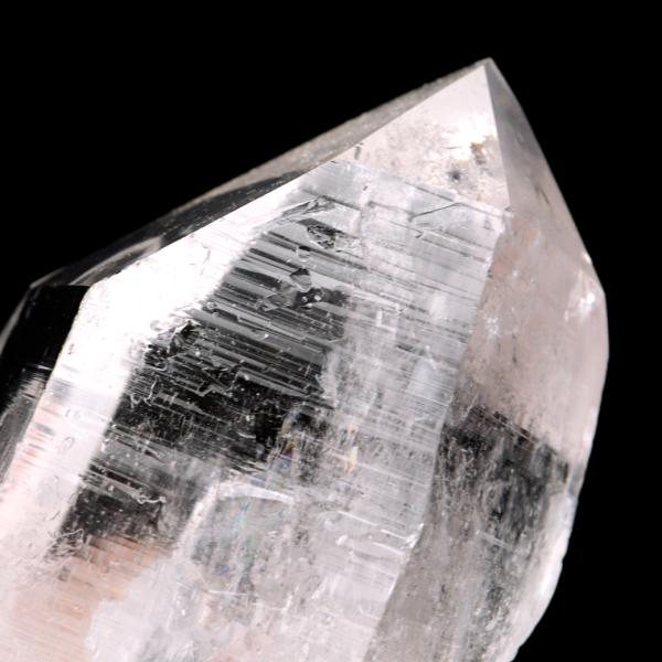 レムリアンシード 水晶 六角柱 ポイント 一部面残し 研磨磨き 187g 1点もの AAA 虹入り レインボー 天然石 ブラジル バイーア州産 証明書付き 爆買 クリスマス_1