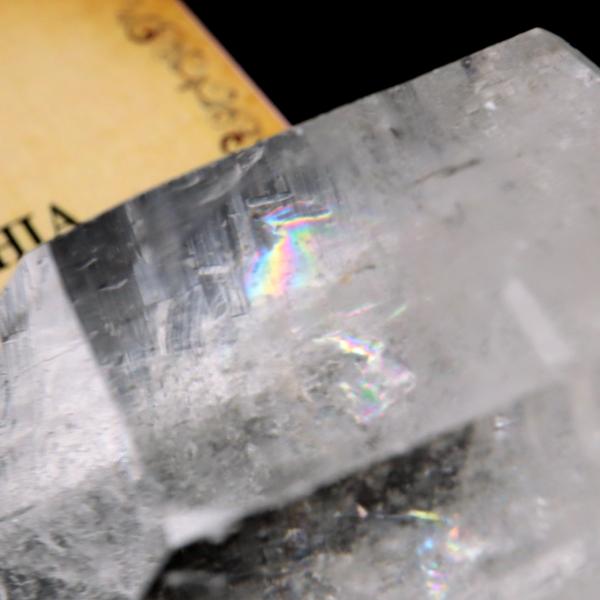 レムリアンシード 水晶 六角柱 ポイント 一部面残し 研磨磨き 187g 1点もの AAA 虹入り レインボー 天然石 ブラジル バイーア州産 証明書付き 爆買 クリスマス_3