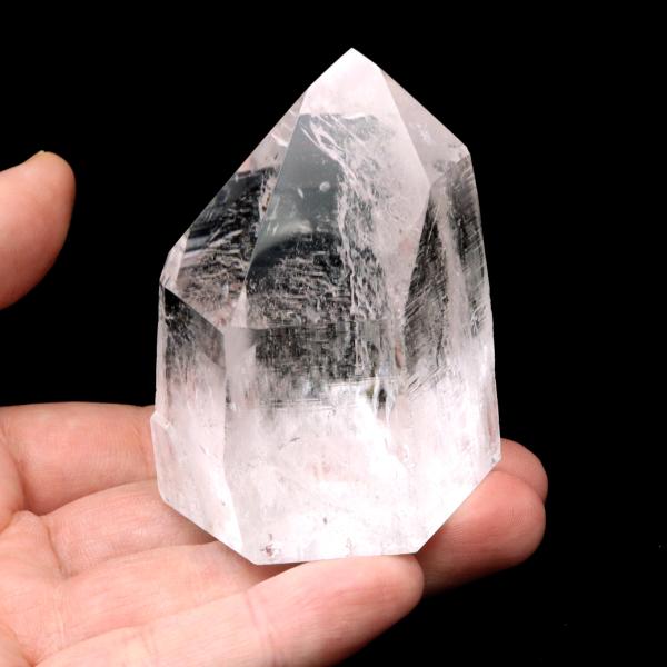 レムリアンシード 水晶 六角柱 ポイント 一部面残し 研磨磨き 187g 1点もの AAA 虹入り レインボー 天然石 ブラジル バイーア州産 証明書付き 爆買 クリスマス_6