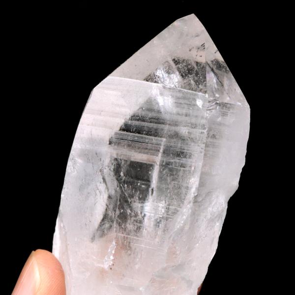 レムリアンシード 水晶 六角柱 ポイント 一部面残し 研磨磨き 164g 1点もの AAA 虹入り レインボー 天然石 ブラジル バイーア州産 証明書付き 爆買 クリスマス