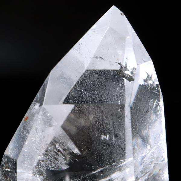 レムリアンシード 水晶 六角柱 ポイント 一部面残し 研磨磨き 40