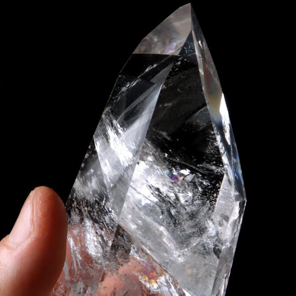 レムリアンシード 水晶 六角柱 ポイント 全面研磨 磨き 288g 1点