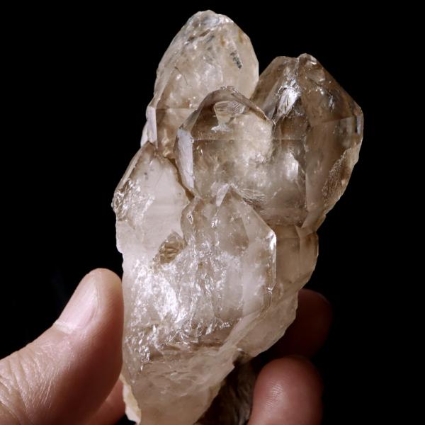 ジャカレー 水晶 クラスター 176g ブラジル産 原石 ワニ水晶 エレスチャルクォーツ 天然石 1点物 パワーストーン クリスタル 結晶 浄化 置き物_3