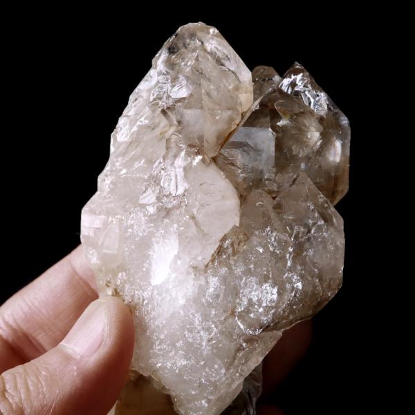 ジャカレー 水晶 クラスター 176g ブラジル産 原石 ワニ水晶 エレスチャルクォーツ 天然石 1点物 パワーストーン クリスタル 結晶 浄化 置き物_4