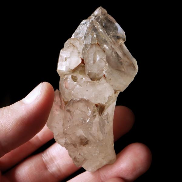 ジャカレー 水晶 クラスター 96g ブラジル産 原石 ワニ水晶 エレスチャルクォーツ 天然石 1点物 パワーストーン クリスタル 結晶 浄化 置き物_5