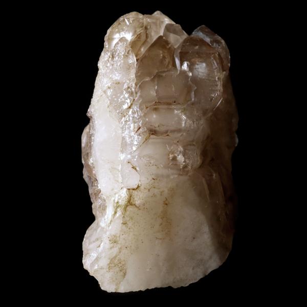 ジャカレー 水晶 クラスター 482g ブラジル産 原石 ワニ水晶 エレスチャルクォーツ 天然石 1点物 パワーストーン クリスタル 結晶 浄化 置き物_4