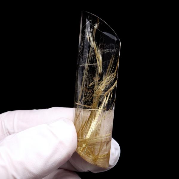 天然石 ゴールドルチル 02 タイチン 水晶 原石 鉱物標本 パワーストーン 1点物】激レア！☆密集金針☆開運、浄化、金運、厄除けに！☆天然原石