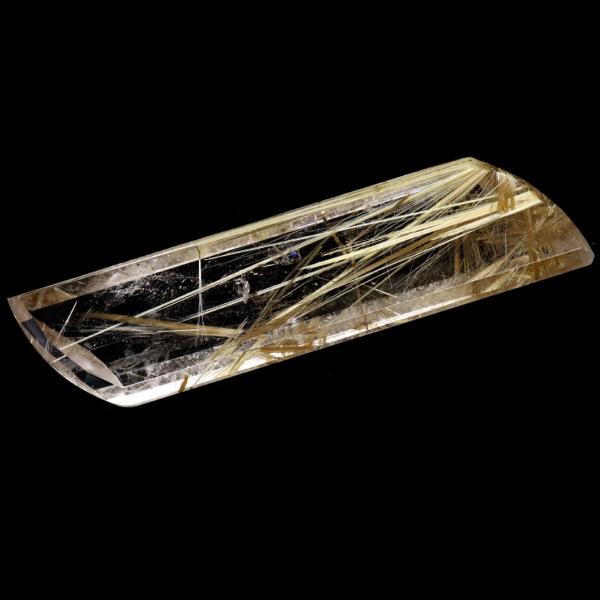 ゴールド ルチルクォーツ ルース 裸石 19.2g AAAAAA 金針 水晶
