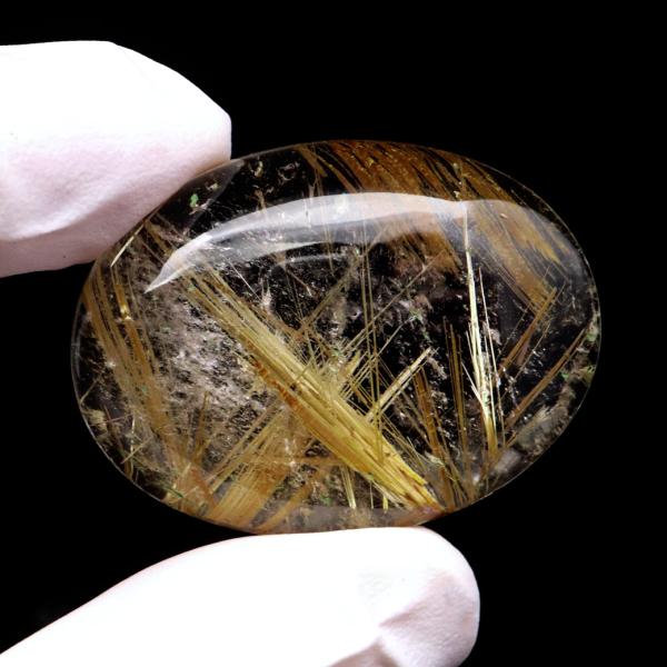ゴールド ルチルクォーツ ルース 裸石 19.3g AAAAAA 金針 水晶 タイチンルチル 風水 金運 宝石質 天然石 パワーストーン 1点もの 爆買 クリスマス_1