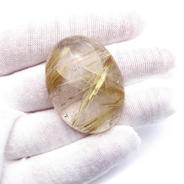 ゴールド ルチルクォーツ ルース 裸石 19.3g AAAAAA 金針 水晶 タイチンルチル 風水 金運 宝石質 天然石 パワーストーン 1点もの 爆買 クリスマス_7