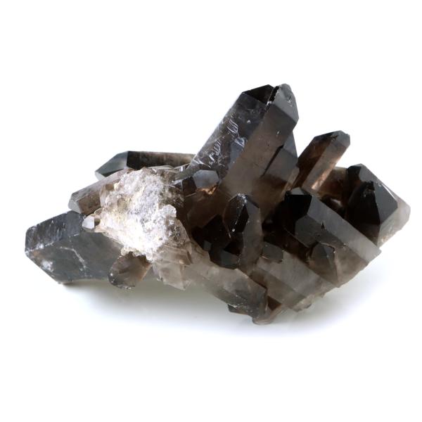 スモーキークォーツ クラスター 天然石 水晶 原石 煙水晶 置き物 322g ブラジル産 天然石 1点物 お守り 結晶 パワーストーン smoky quartz 爆買 クリスマス_4