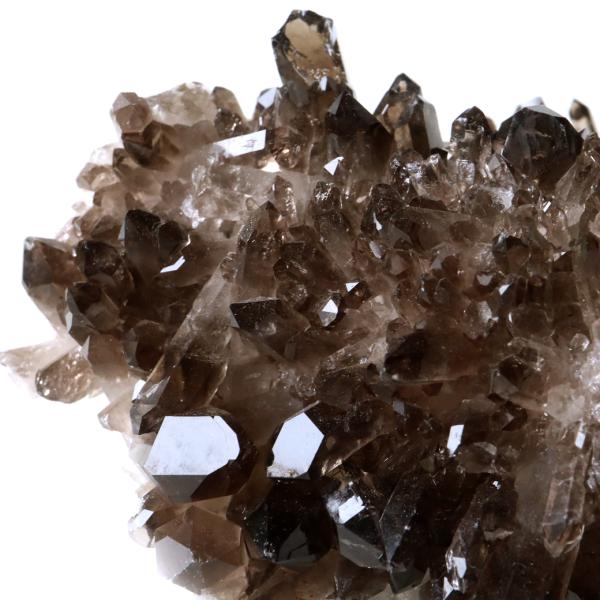 スモーキークォーツ クラスター 天然石 水晶 原石 煙水晶 置き物 673g ブラジル産 天然石 1点物 お守り 結晶 パワーストーン smoky quartz 爆買 クリスマス_1