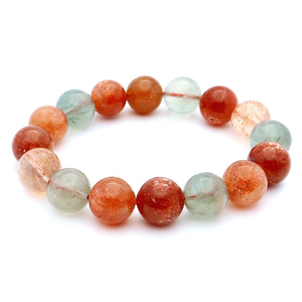 フェルドスパー サンストーン ブレスレット 12.5mm タンザニア産