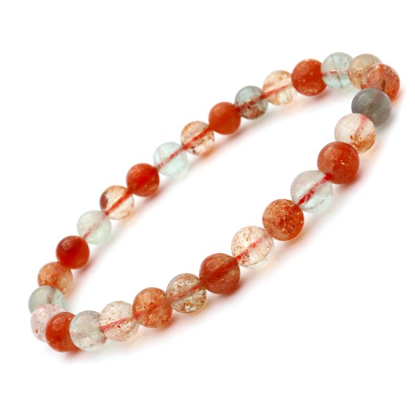 フェルドスパー サンストーン ブレスレット 6.5mm タンザニア産 天然石 パワーストーン 日長石 Sun Stone 1点ものの通販は