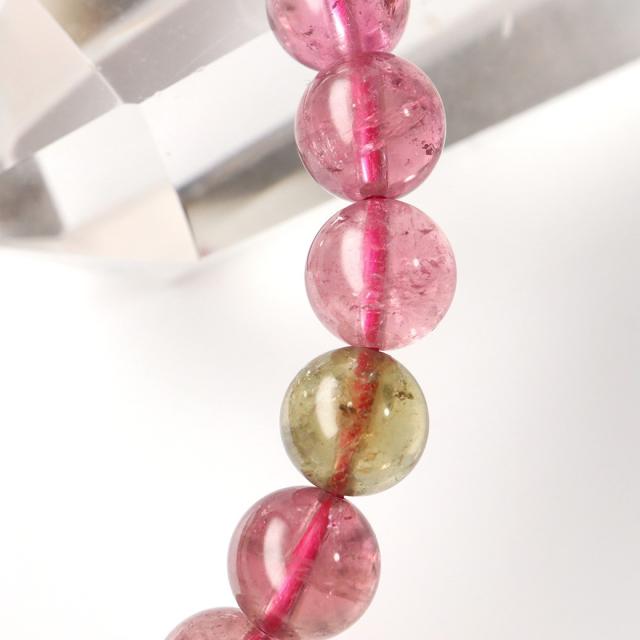マルチカラー　トルマリンブレスレット ミックスカラー トルマリンブレスレット6.5mm[T75-5742]
