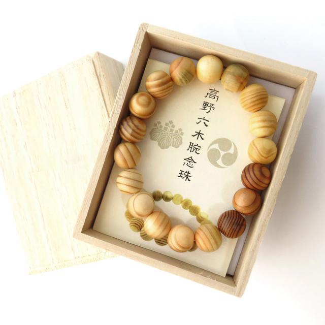 高野山 六木（りくぼく）ブレスレット 13mm 木箱付き 世界遺産 金剛峯寺 念珠 天然石 パワース 8,438円