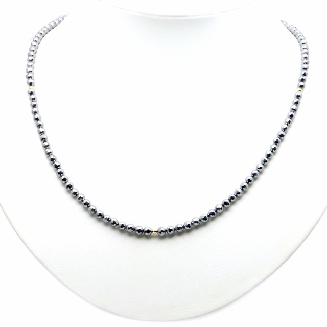 薬石美品‼︎ K18 ネックレス　テラヘルツ　水晶
