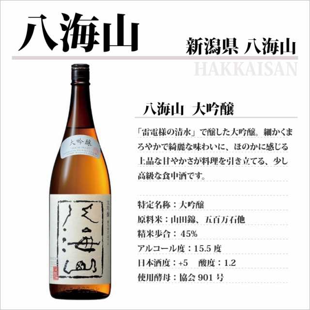 お中元 ギフト 日本酒 八海山 はっかいさん 大吟醸 1800ml 新潟県 八海山の通販はau PAY マーケット - 酒楽ＳＨＯＰ | au PAY  マーケット－通販サイト