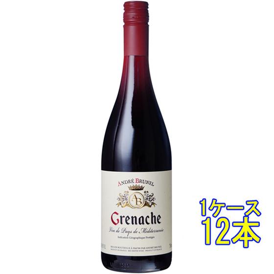 ヴァン・ド・ペイ・ド・メディテラネ ルージュ グルナッシュ / アンドレ・ブルネル 赤 750ml 12本 フランス コート・デュ・ローヌ ケース販売 赤ワイン ホワイトデー 誕生日 お祝い ギフト プレゼント レビューキャンペーンの通販は