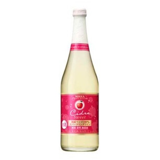 ニッカ シードル・スイート 720ml 白 12本 スパークリングワイン やや甘口 日本 ワイン ホワイトデー 誕生日 お祝い ギフト レビューキャンペーンの通販は