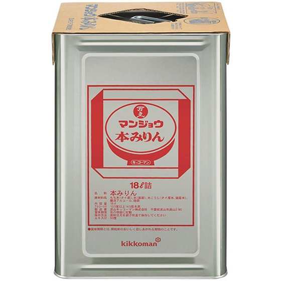 万上 マンジョウ 本みりん 天パット缶 18L 千葉県 キッコーマン 業務用 大容量 本州のみ送料無料 みりん お歳暮 誕生日 お祝い ギフト レ