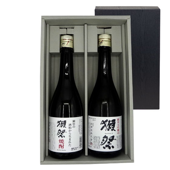 獺祭 焼酎 720ml ＆ 純米大吟醸45 720ml ギフトボックス入り 山口県 旭 