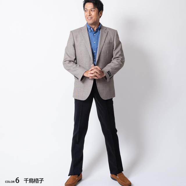 ジャケット メンズ 秋冬 テーラードジャケット ブレザー ウール Super100 S 高級ウール 千鳥格子 ベージュ ウォームビズ ゴルフ 2256の通販はau Pay マーケット United Gold